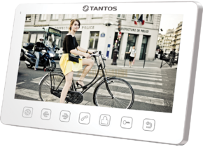 Цветной видеодомофон TANTOS Amelie Slim (White) XL без трубки