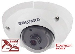 Уличная антивандальная IP-видеокамера Beward B1710DM