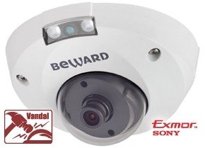 Уличная антивандальная IP-видеокамера Beward B1710DMR