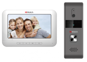 Комплект видеодомофона и вызывной панели HiWatch DS-D100K